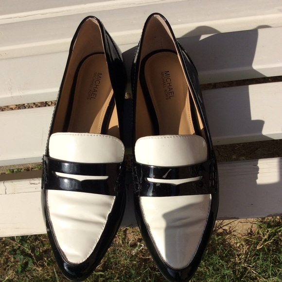 michael kors patent leather loafers